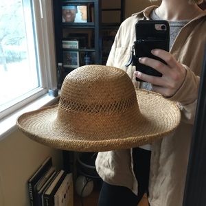 Woven gardener/ beach hat